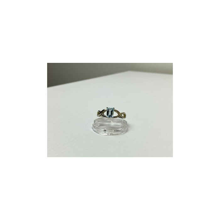 925 Sterling Silver Blue Spinel Ring Size 11.25