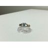 925 Sterling Silver Blue Spinel Ring Size 11.25
