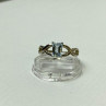 925 Sterling Silver Blue Spinel Ring Size 11.25