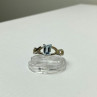 925 Sterling Silver Blue Spinel Ring Size 11.25