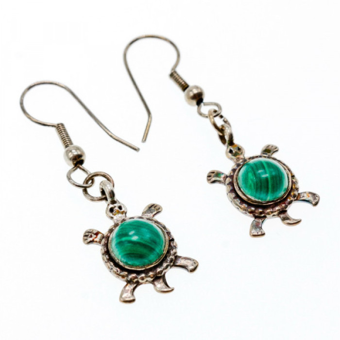 925 Sterling Silver Malachite 