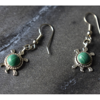 925 Sterling Silver Malachite 