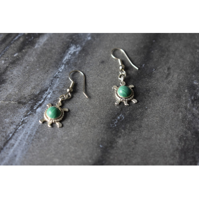 925 Sterling Silver Malachite 