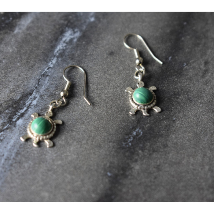 925 Sterling Silver Malachite 
