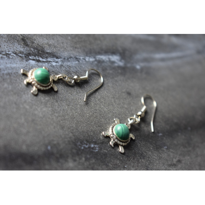 925 Sterling Silver Malachite 