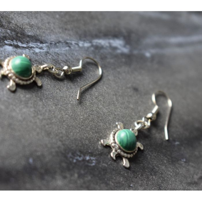 925 Sterling Silver Malachite 