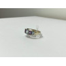 925 Sterling Silver Blue Spinel & Tanzanite Ring Size 11.25