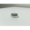 925 Sterling Silver Blue Spinel & Tanzanite Ring Size 11.25