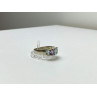 925 Sterling Silver Blue Spinel & Tanzanite Ring Size 11.25