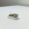 925 Sterling Silver Blue Spinel & Tanzanite Ring Size 11.25