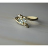 925 Sterling Silver Blue Spinel & CZ Ring Size 9