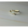 925 Sterling Silver Blue Spinel & CZ Ring Size 9