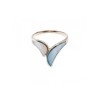 925 Sterling Silver Mother Of Pearl Ring Size 6