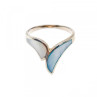 925 Sterling Silver Mother Of Pearl Ring Size 6