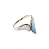 925 Sterling Silver Mother Of Pearl Ring Size 6
