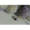 925 Sterling Silver Pink & White Topaz Ring Size 6.5