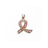 925 Sterling Silver Pink CZ Pendant