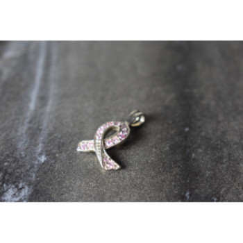 925 Sterling Silver Pink CZ Pendant
