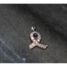 925 Sterling Silver Pink CZ Pendant