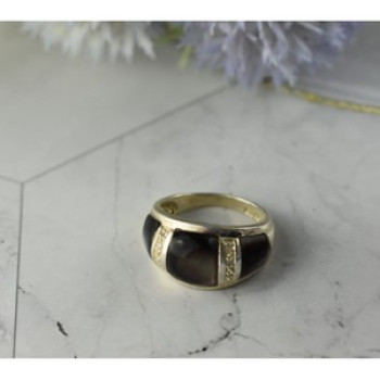 925 Sterling Silver Mother OF Pearl Ring Size 8
