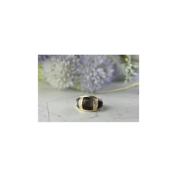 925 STERLING SILVER MOTHER OF PEARL RING SIZE 8