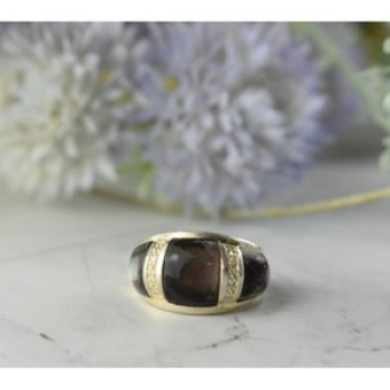 925 Sterling Silver Mother OF Pearl Ring Size 8