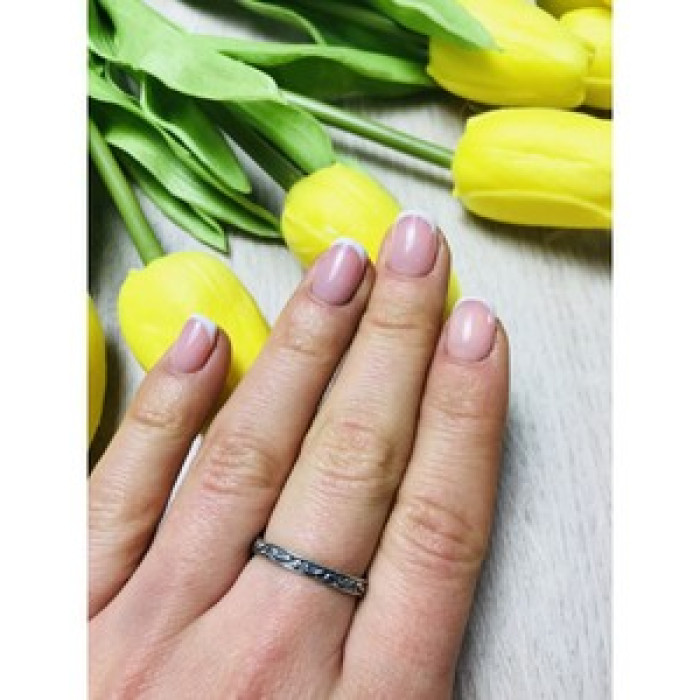 925 Sterling Silver Band Ring Size 9