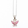925 Sterling Silver Pink CZ 
