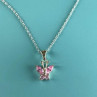 925 Sterling Silver Pink CZ 