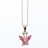 925 Sterling Silver Pink CZ 