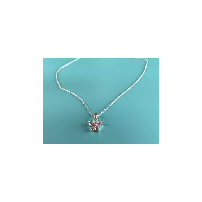 925 Sterling Silver Pink CZ 