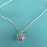 925 Sterling Silver Pink CZ 