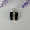 925 Sterling Silver Onyx Friends Pendant