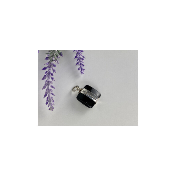925 Sterling Silver Onyx Friends Pendant