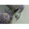 925 Sterling Silver Blue Spinel Openwork Ring Size 6
