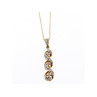 10K YELLOW GOLD DIAMONDS CHAIN WITH PENDANT