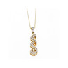 10K YELLOW GOLD DIAMONDS CHAIN WITH PENDANT