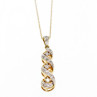 10K Yellow Gold Diamonds Chain With Pendant