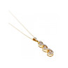 10K YELLOW GOLD DIAMONDS CHAIN WITH PENDANT