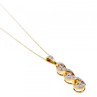 10K Yellow Gold Diamonds Chain With Pendant