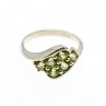 925 Sterling Silver Peridot Ring Size 9.5