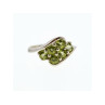 925 Sterling Silver Peridot Ring Size 9.5