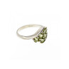 925 Sterling Silver Peridot Ring Size 9.5