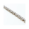 925 STERLING SILVER WHITE/COLORLESS SPINEL BRACELET SIZE 6.7 IN
