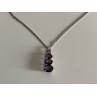 Chain With Pendant Purple CZ