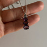 Chain With Pendant Purple CZ