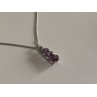 Chain With Pendant Purple CZ