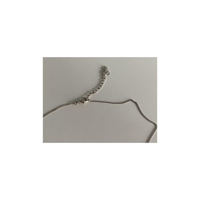 Chain With Pendant Purple CZ