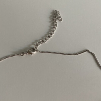 Chain With Pendant Purple CZ