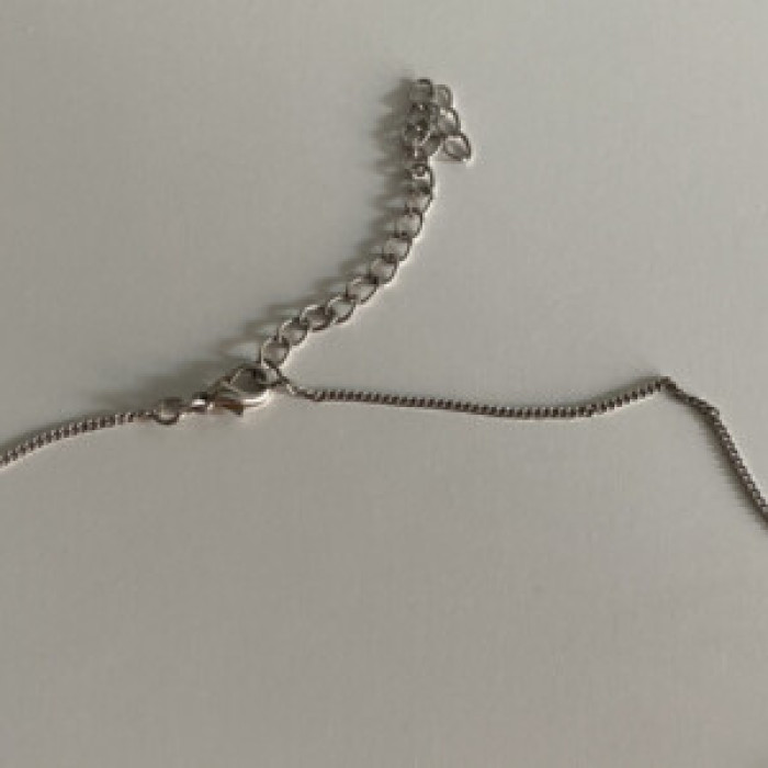 Chain With Pendant Purple CZ